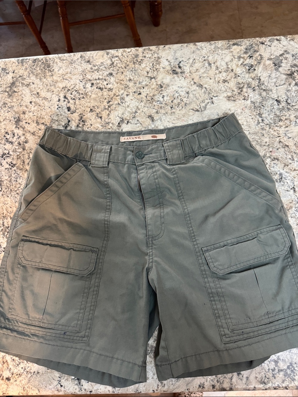 Savane Men’s Olive Cargo Shorts